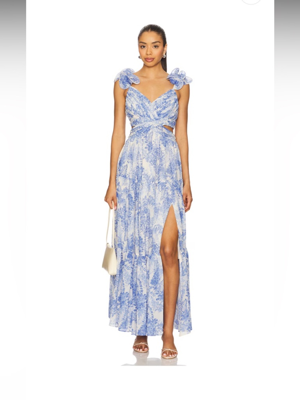 Fritillaria Dress in Blue Floral